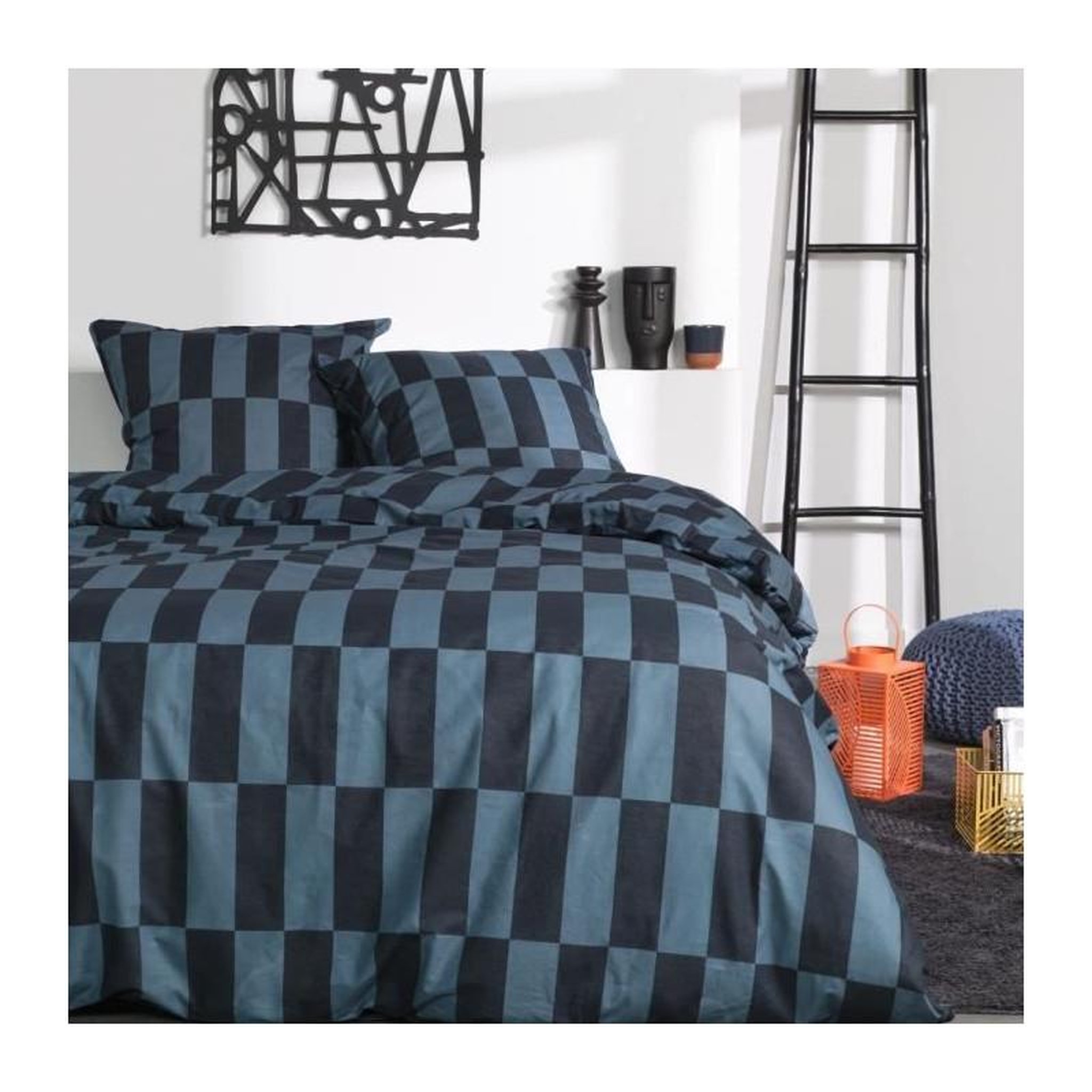 Today PARURE DE LIT TODAY - HOUSSE DE COUETTE 220X240 + 2 TAIES D OREILLER 63X63 - 100% COTON 57 fils - SUNSHINE 14.19