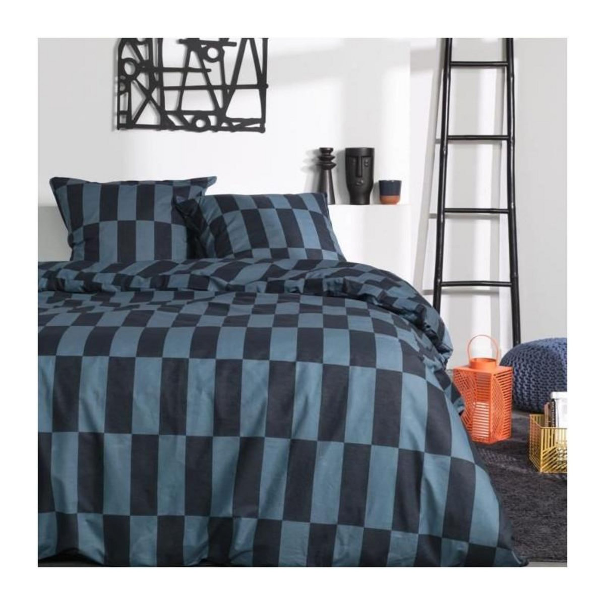 Today PARURE DE LIT TODAY - HOUSSE DE COUETTE 220X240 + 2 TAIES D OREILLER 63X63 - 100% COTON 57 fils - SUNSHINE 14.19