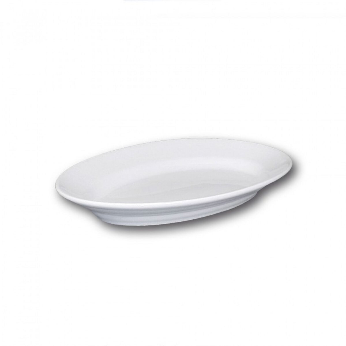 YODECO Plat ovale porcelaine blanche - L 31 cm - Tivoli