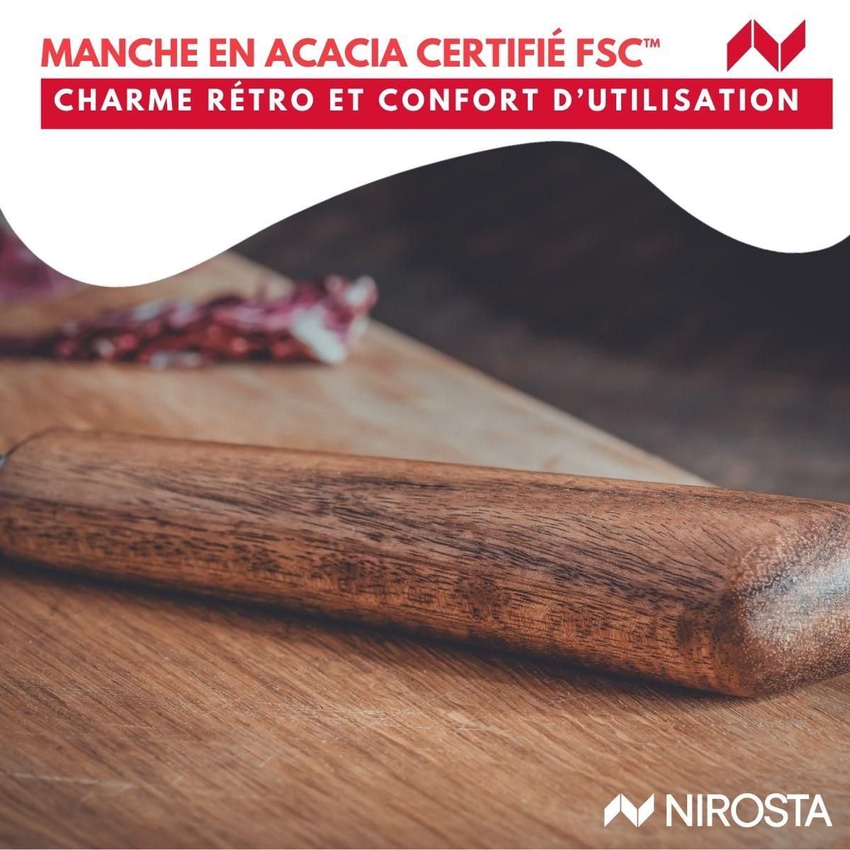 NIROSTA Couteau Santoku 31 cm Nirosta Flow
