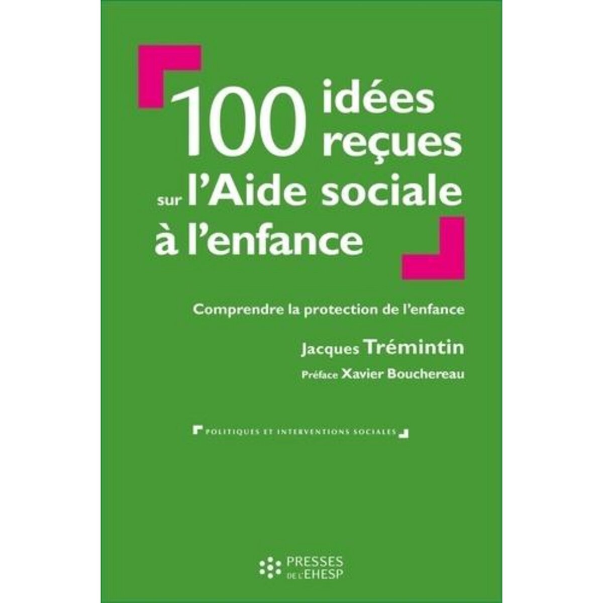100 IDEES RECUES SUR L'AIDE SOCIALE A L'ENFANCE. COMPRENDRE LA PROTECTION DE L'ENFANCE, Trémintin Jacques