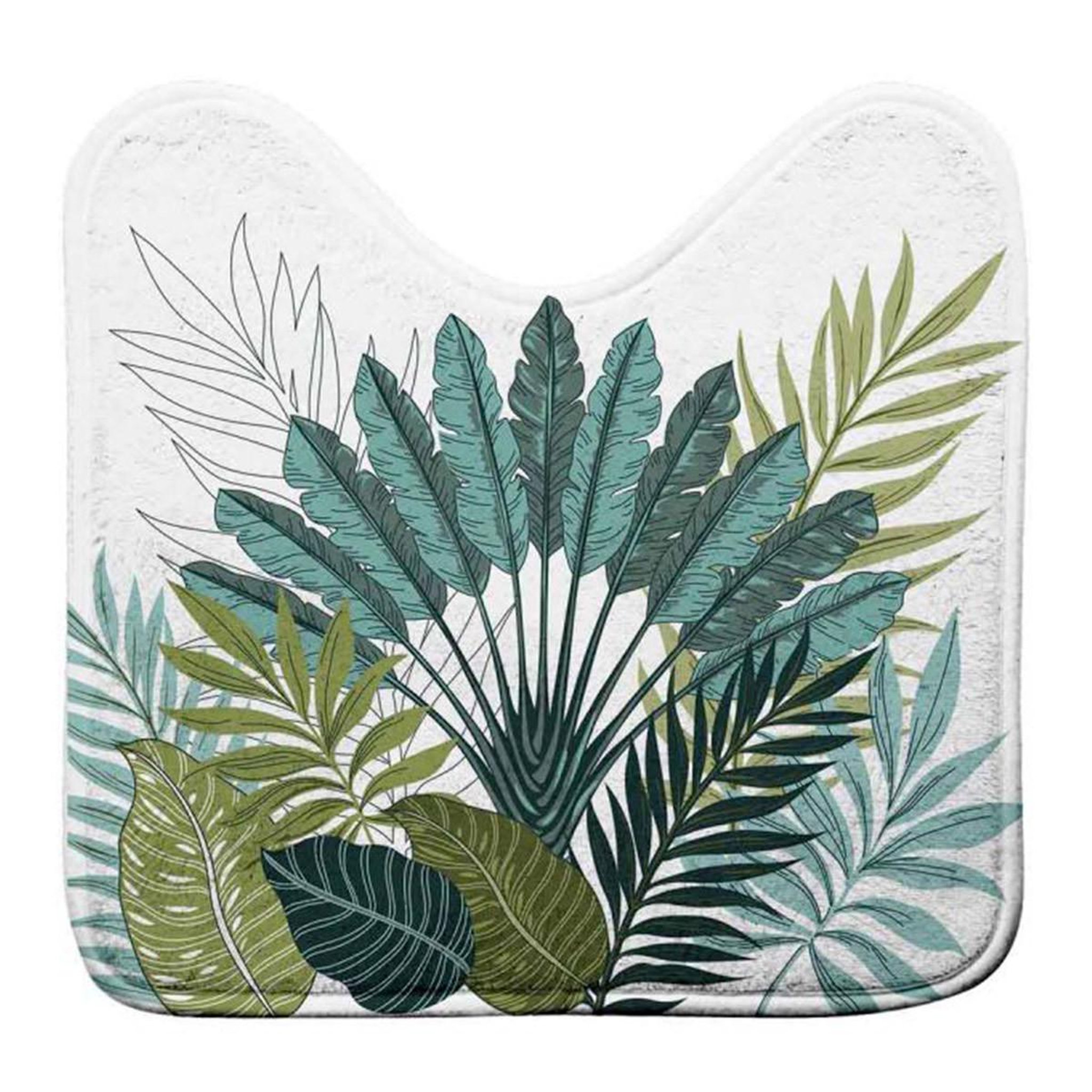 Douceur d'Intérieur Tapis wc imprimé  panazio  45x45cm vert