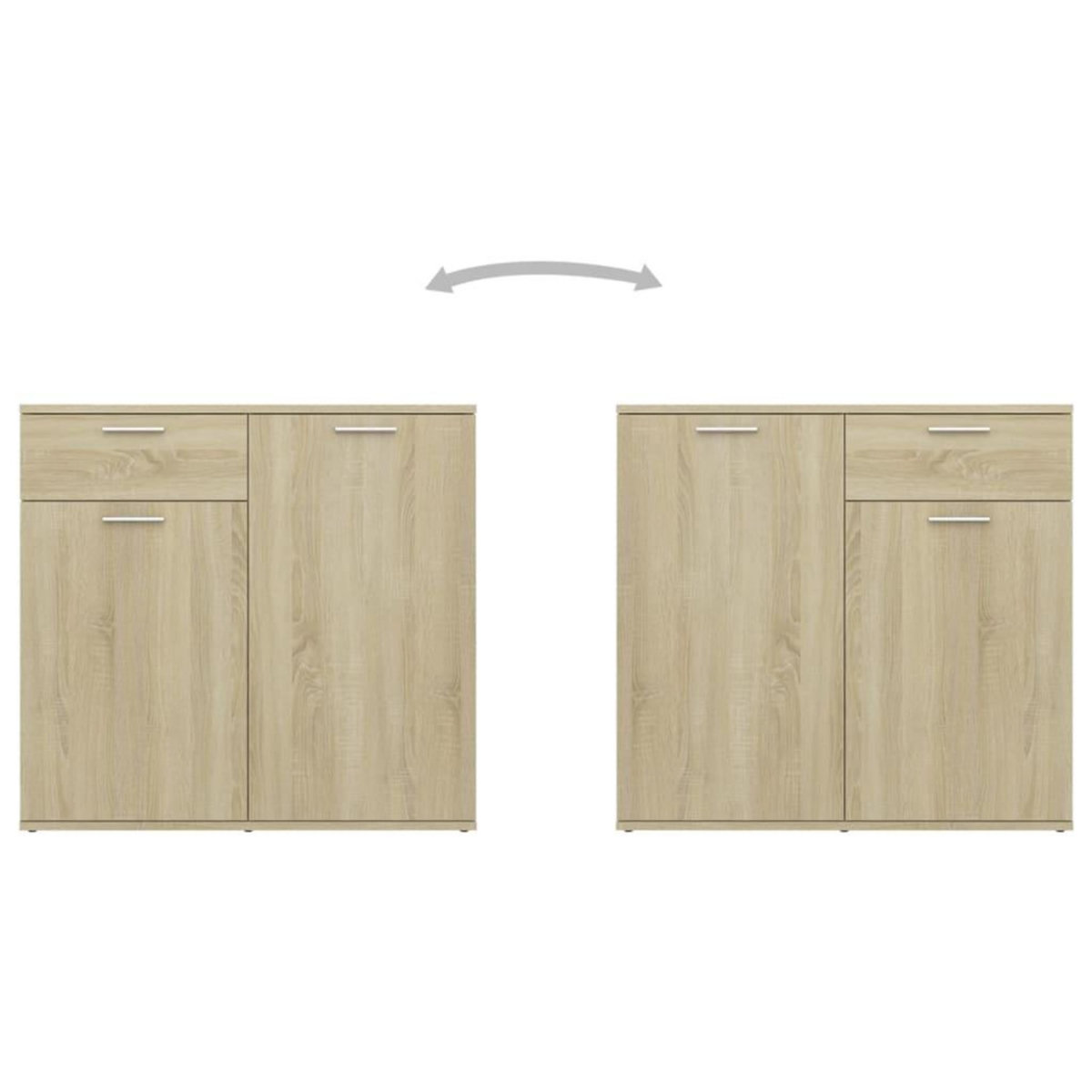 VIDAXL Buffet Chene sonoma 160x36x75 cm Bois d'ingenierie
