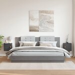 VIDAXL Armoires murales 2 pcs Gris 31,5x30x30 cm Bois de pin massif