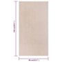 Voir la diapositive 6 : VIDAXL Tapis a poils courts 80x150 cm Beige fonce
