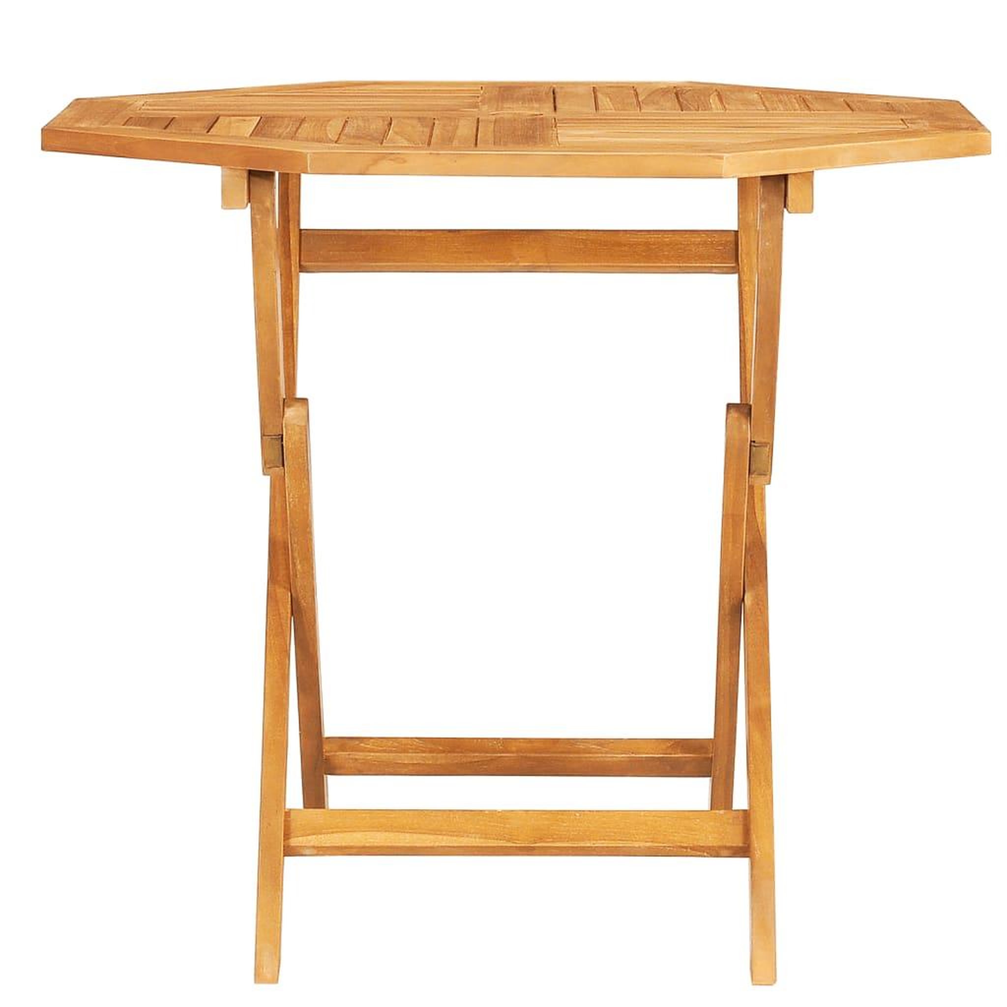 Voir la diapositive 3 : VIDAXL Table pliable de jardin 85x85x76 cm Bois de teck solide