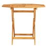 Voir la diapositive 3 : VIDAXL Table pliable de jardin 85x85x76 cm Bois de teck solide
