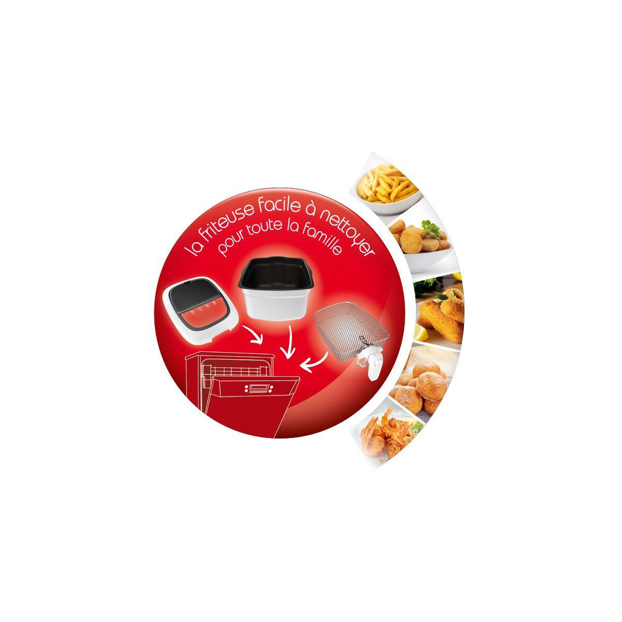 Voir la diapositive 2 : MOULINEX Friteuse Super Uno AM312010 2.2L + cuve amovible