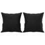 Voir la diapositive 5 : VIDAXL Ensemble de canapes 2 pcs avec coussins noir similicuir