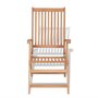 Voir la diapositive 4 : VIDAXL Chaises inclinables de jardin lot de 2 Bois de teck solide