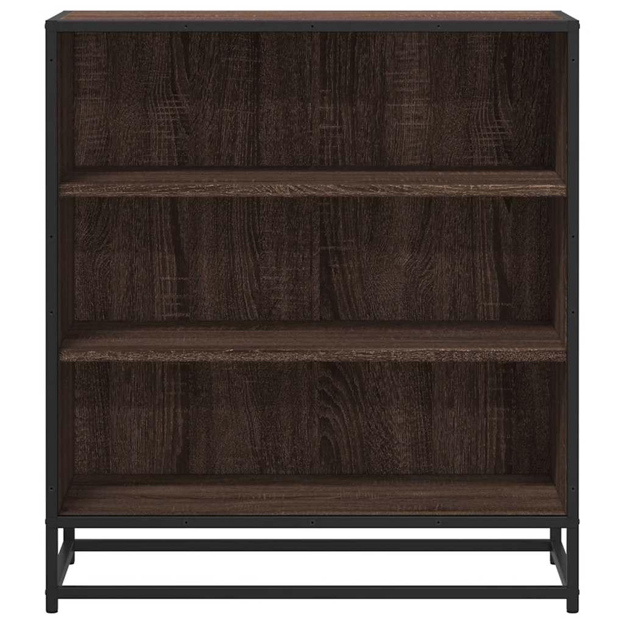 Voir la diapositive 4 : VIDAXL Buffet chene marron 68x35x76 cm bois d'ingenierie et metal
