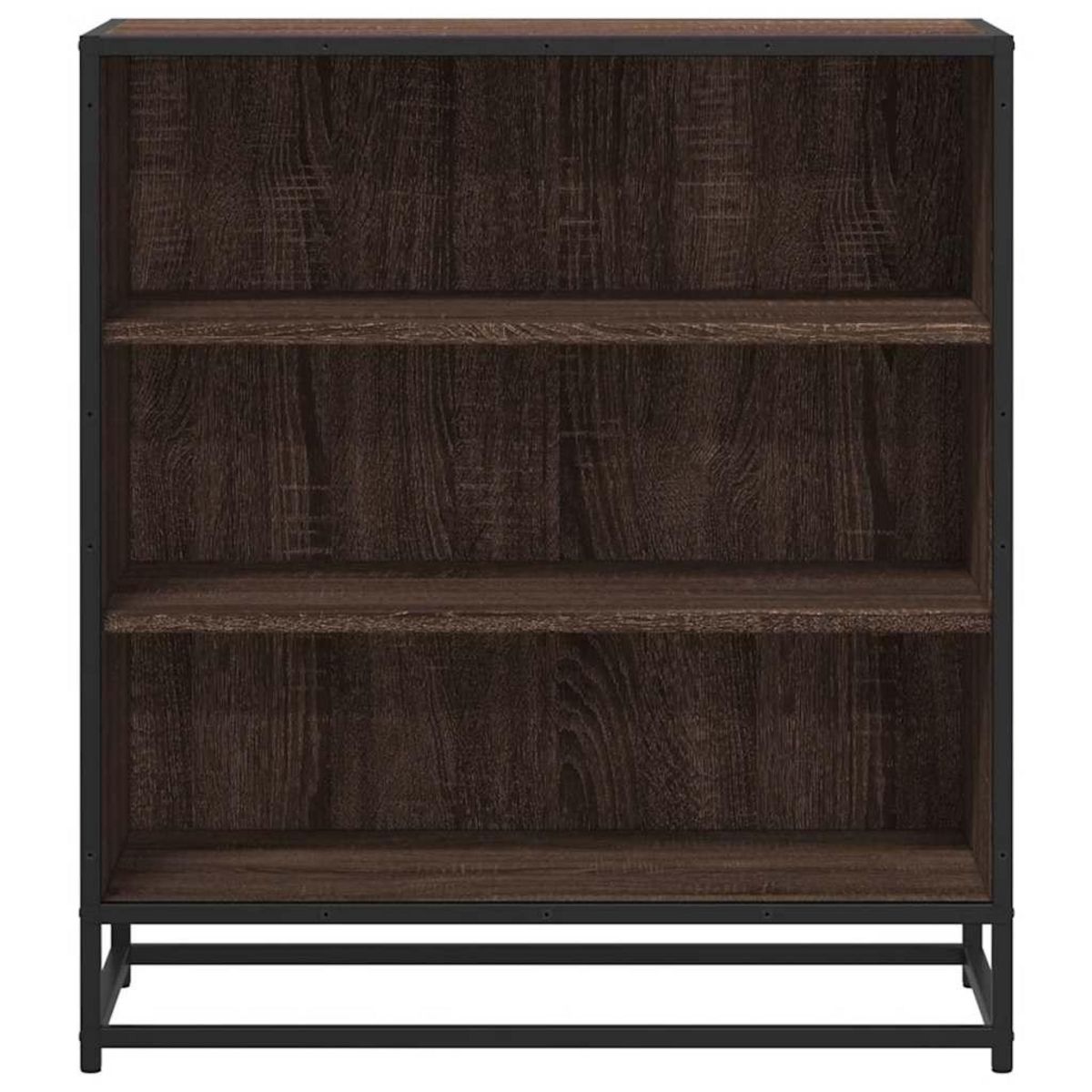 VIDAXL Buffet chene marron 68x35x76 cm bois d'ingenierie et metal