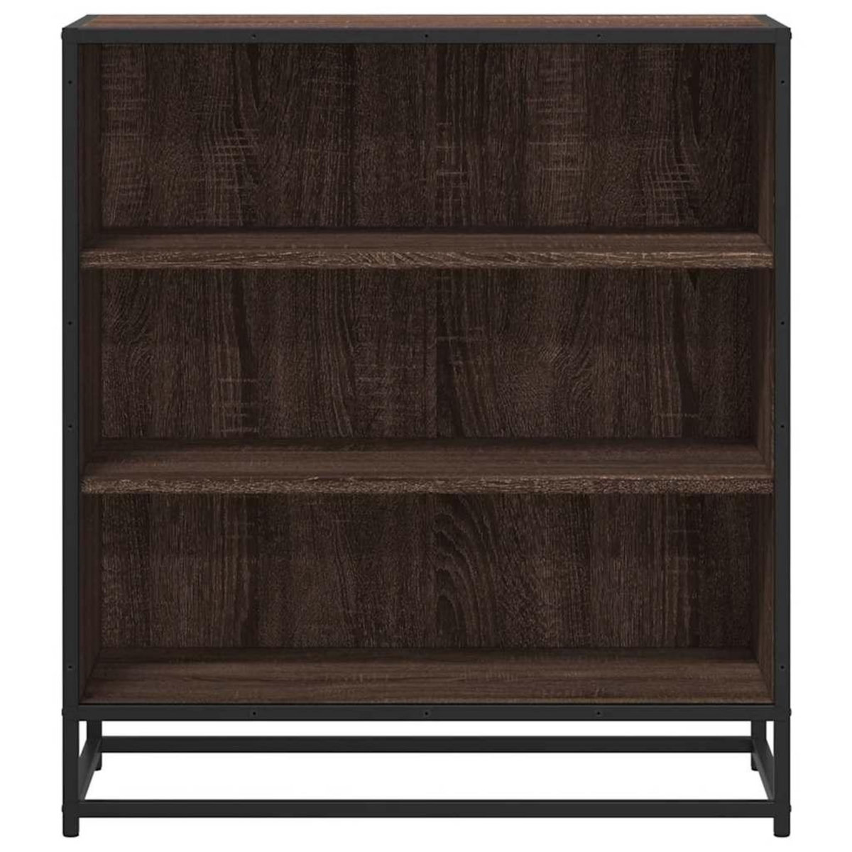VIDAXL Buffet chene marron 68x35x76 cm bois d'ingenierie et metal