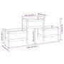 Voir la diapositive 6 : VIDAXL Jardiniere 178,5x44x75 cm Bois massif de pin