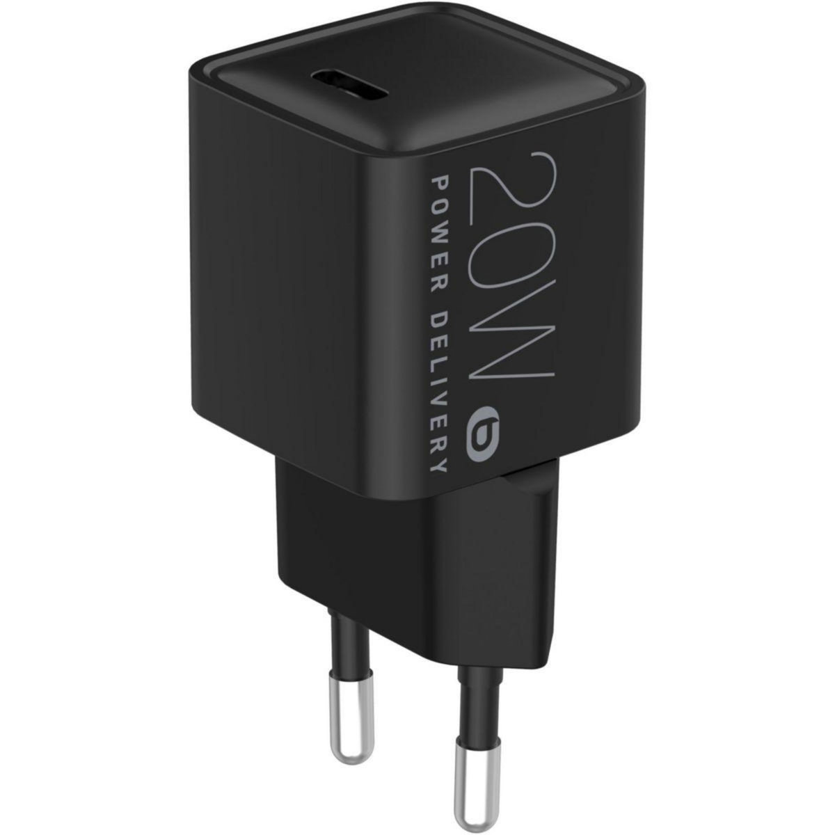 ESSENTIEL B Chargeur + câble 20W PowerDelivery USB-C + Câble USB-C 1M