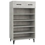 Voir la diapositive 2 : VIDAXL Armoire a chaussures Gris beton 60x35x105 cm Bois d'ingenierie