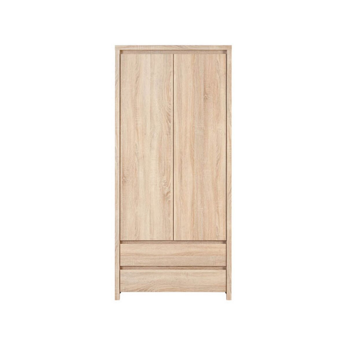 Habitat et Jardin Armoire Kaspian 90 x 200,5 x 55 cm Chêne clair pas cher Auchan.fr