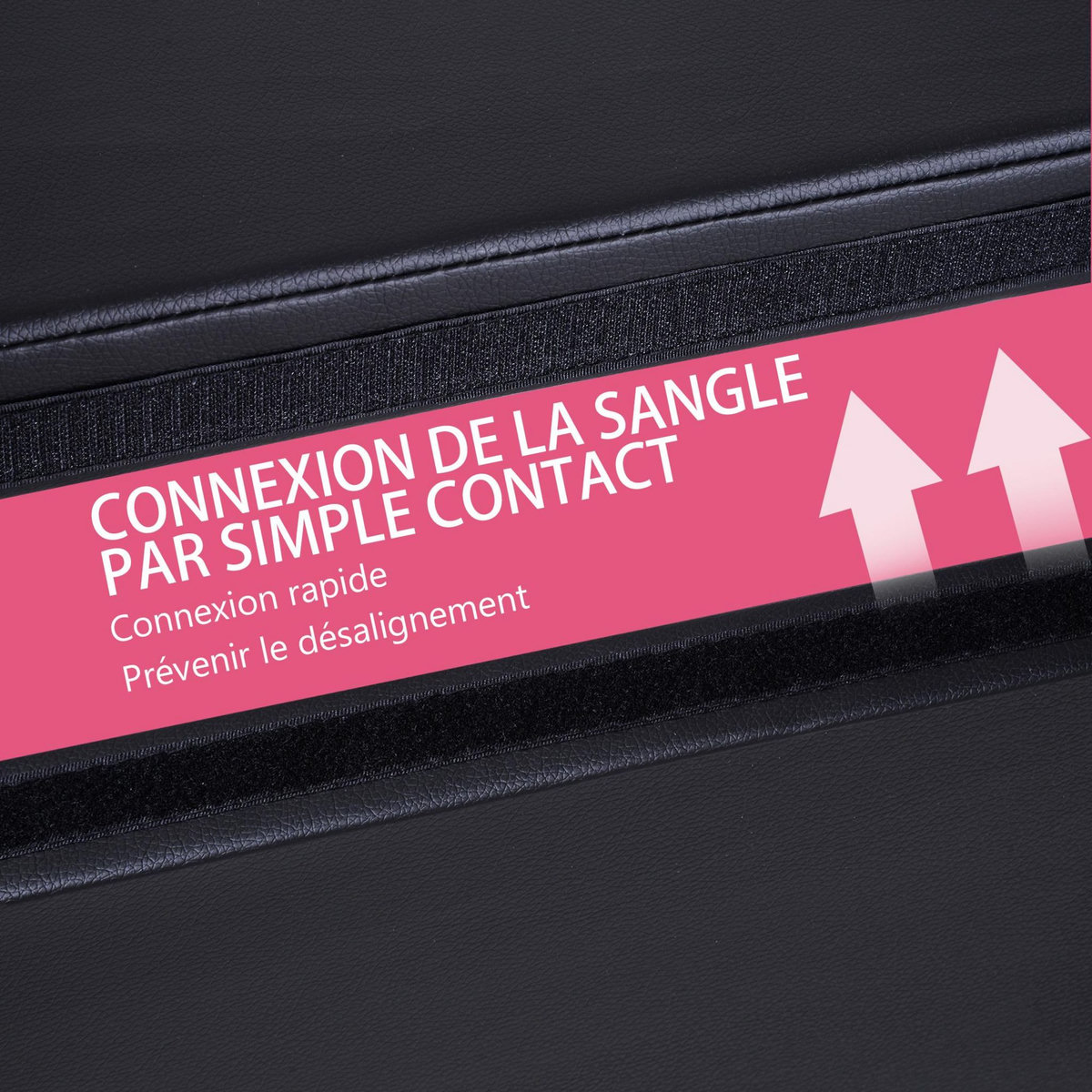 HOMCOM Tapis de pole dance pliable - pole dance mat - tapis de protection Ø 150 cm épaisseur 5 cm - revêtement PVC noir