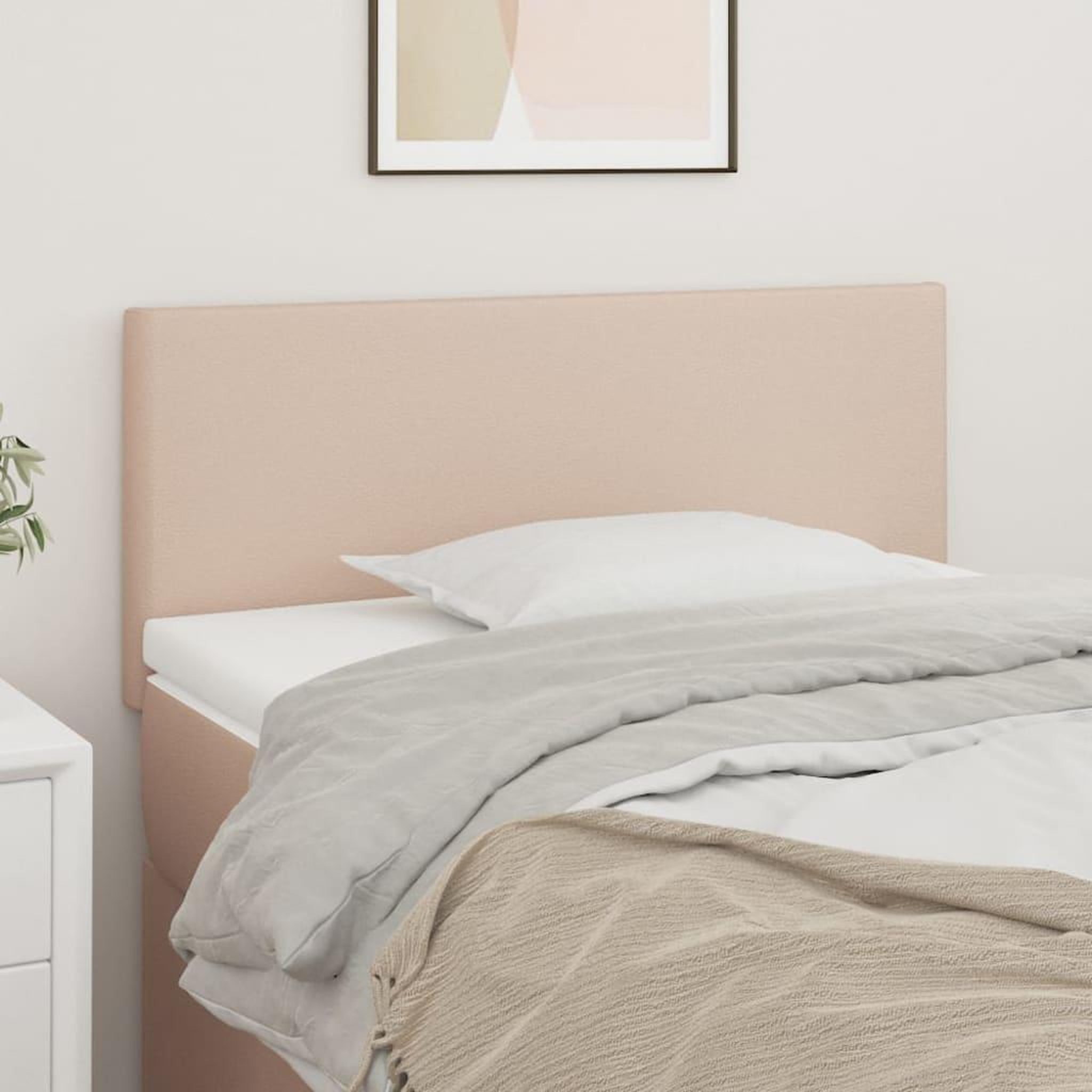 Voir la diapositive 1 : VIDAXL Tete de lit Cappuccino 90x5x78/88 cm Similicuir