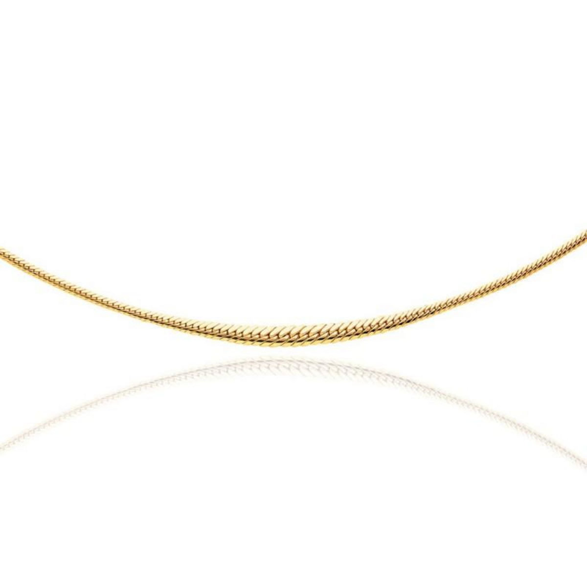 L'ATELIER D'AZUR Collier Or 18 Carats 750/000 Jaune Maille Anglaise en Chute - Femme