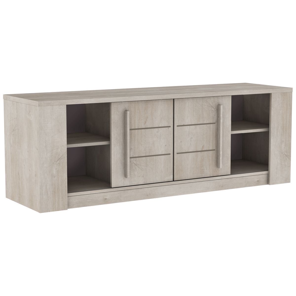 Meuble TV 2 portes coulissantes 2 niches CANNES