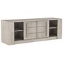Voir la diapositive 4 : Meuble TV 2 portes coulissantes 2 niches CANNES