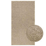 VIDAXL Tapis ZIZUR beige 80x150 cm aspect de jute interieur exterieur