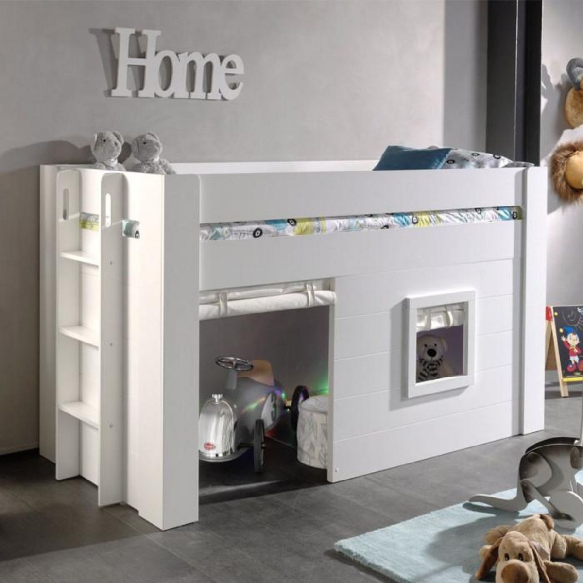 Paris Prix Lot de 2 Rideaux pour Lit Enfant Cabane  Noah  Beige