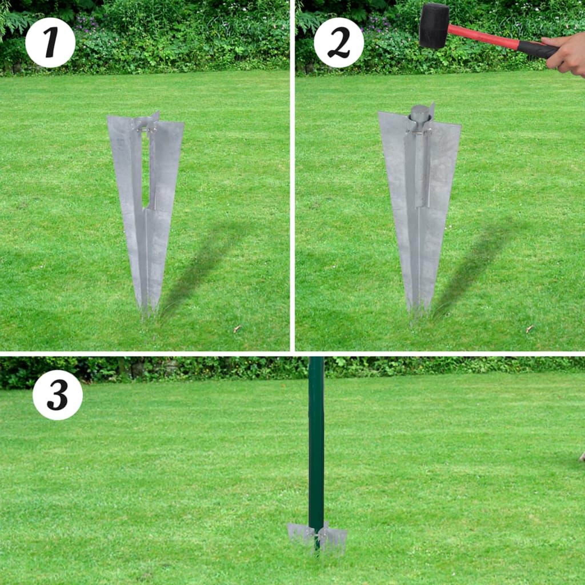 Voir la diapositive 5 : VIDAXL Cloture Euro Acier 25 x 1 m Vert
