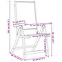 Voir la diapositive 6 : VIDAXL Chaises pliables de jardin lot de 4 bois d'acacia et textilene