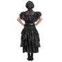 CHAKS Robe de bal noire - Mercredi - Fille - 9/10 ans (134 à 140 cm)