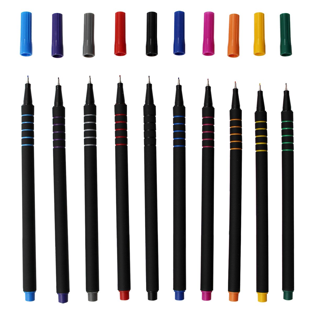 AUCHAN Lot de 20 stylos feutres