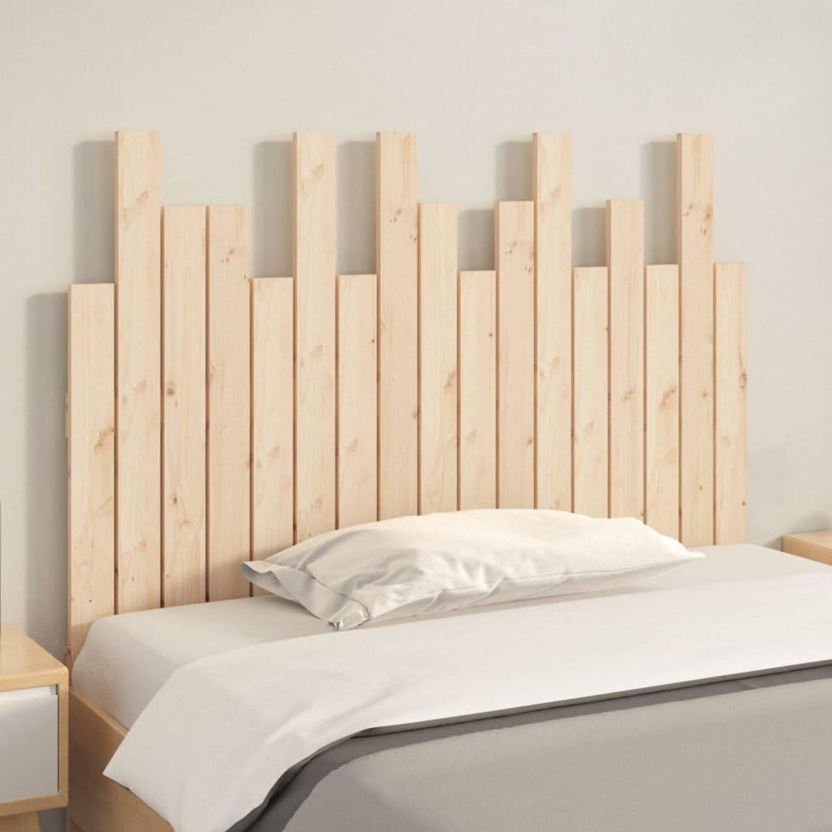 VIDAXL Tete de lit murale 108x3x80 cm Bois massif de pin