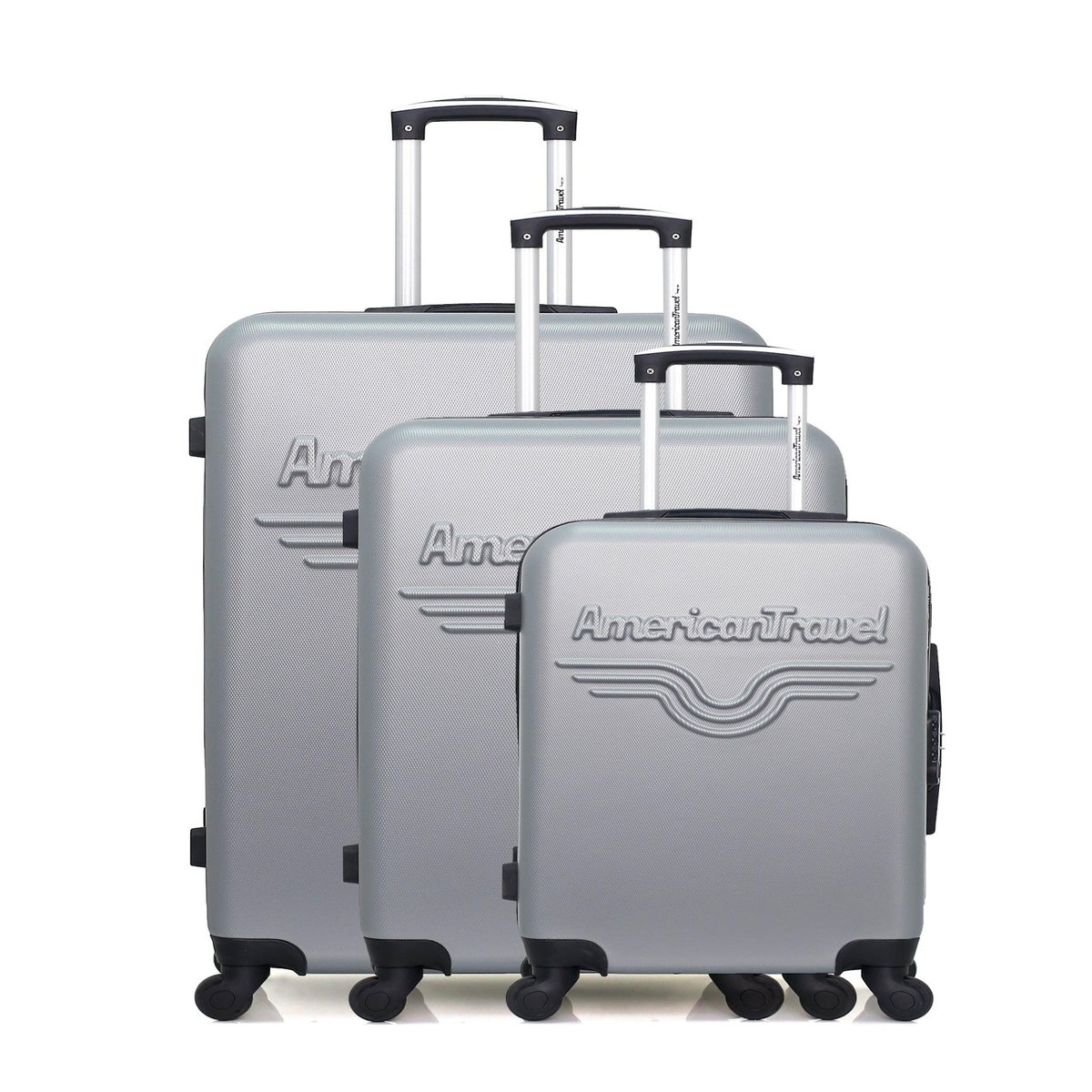 AMERICAN TRAVEL AMERICAN TRAVEL - Set de 3 Valises CHELSEA 75 cm 4 Roues