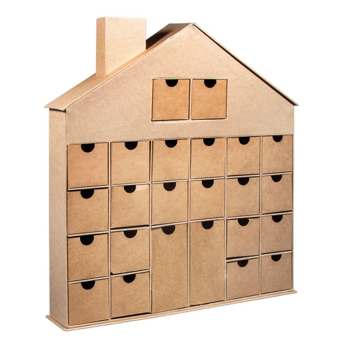 Rayher Calendrier de l'avent maison en carton à décorer 40 x 36 cm