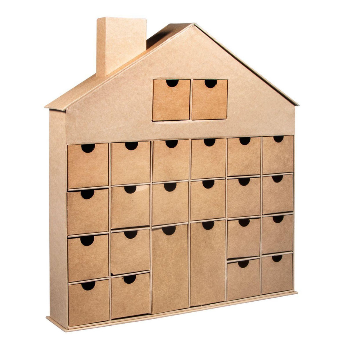 Rayher Calendrier de l'avent maison en carton à décorer 40 x 36 cm