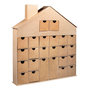 Voir la diapositive 3 : Rayher Calendrier de l'avent maison en carton à décorer 40 x 36 cm