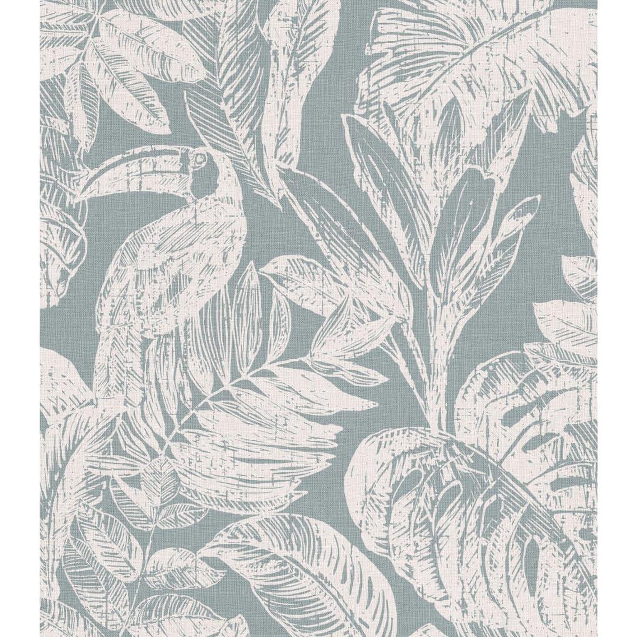Voir la diapositive 2 : DUTCH WALLCOVERINGS DUTCH WALLCOVERINGS Papier peint Rebecca Gris et blanc
