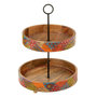 Voir la diapositive 1 : Paris Prix Plateau 2 Niveaux en Bois  Delhi  53cm Multicolore
