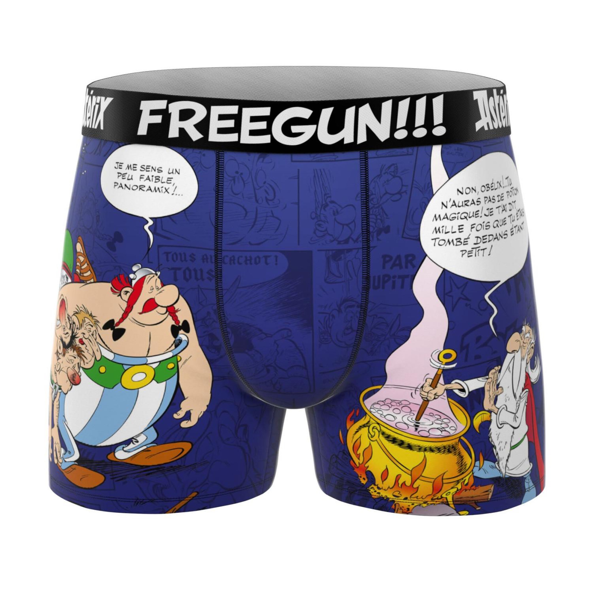Voir la diapositive 6 : FREEGUN Lot de 4 boxers junior asterix