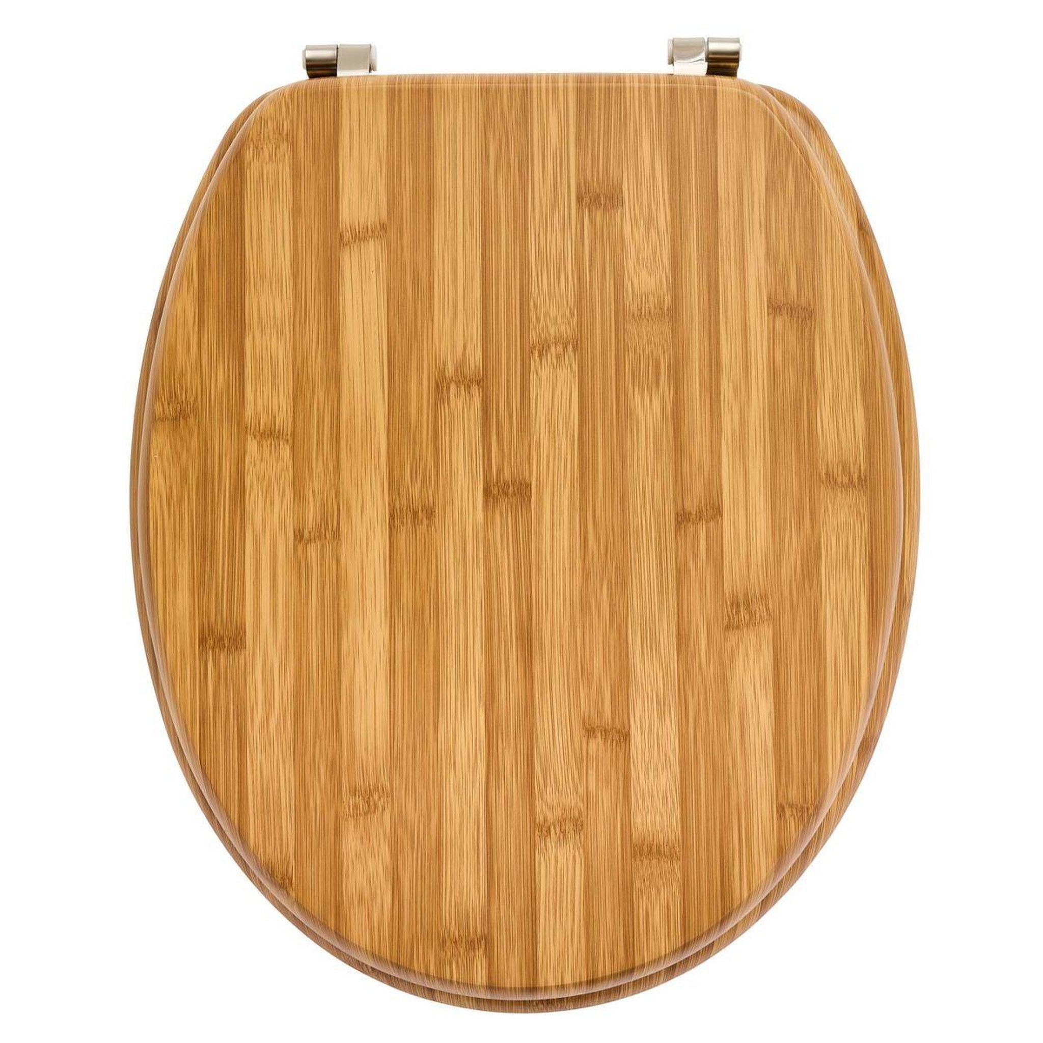 Voir la diapositive 3 : Douceur d'Intérieur Abattant wc effet bambou  hanoi  47cm naturel