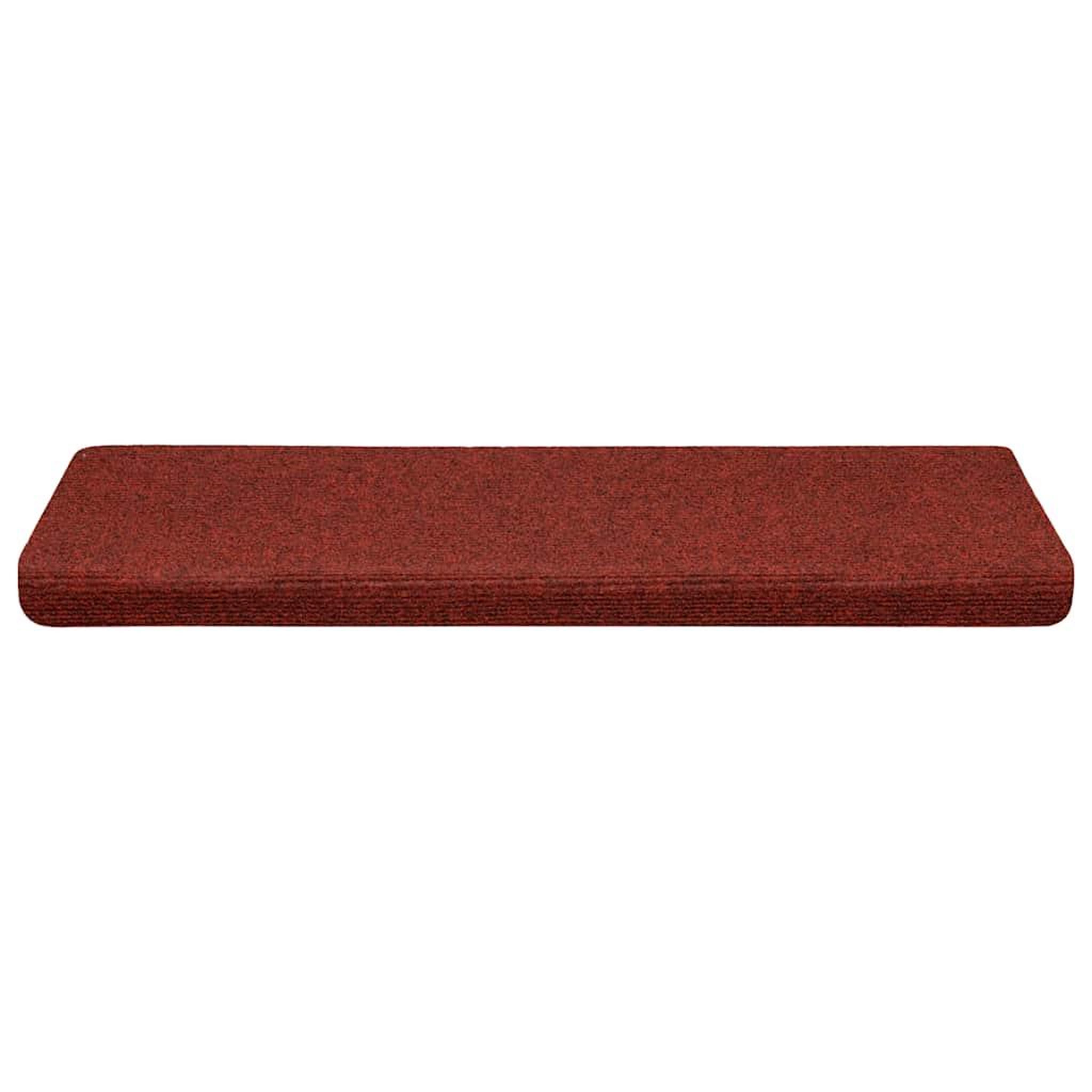 Voir la diapositive 3 : VIDAXL Tapis d'escalier autocollants 30 pcs rouge 65x21x4 cm