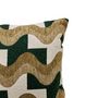 Voir la diapositive 2 : ATMOSPHERA Coussin en Jacquard Chenillé  Floe  38x58cm Kaki