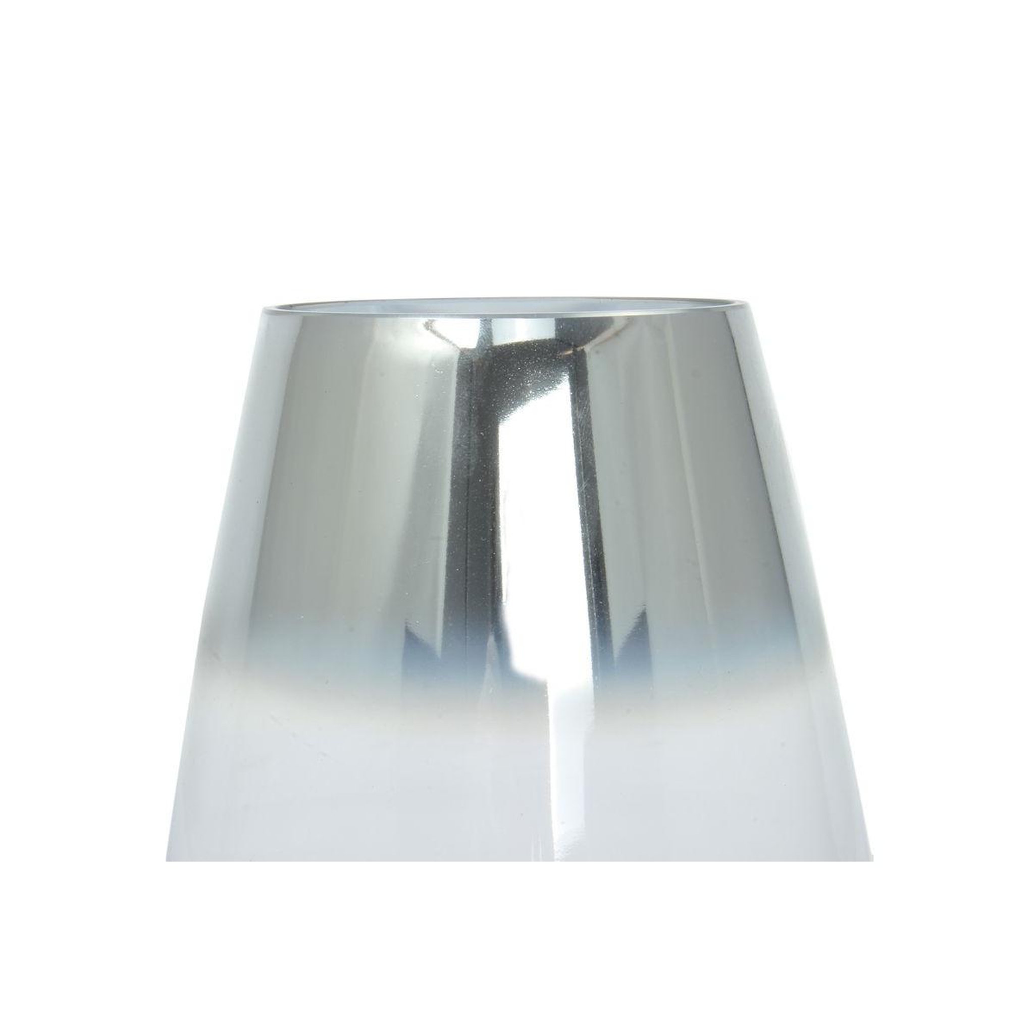 Voir la diapositive 2 : Paris Prix Vase design en verre  saigon  18cm argent