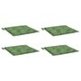 Voir la diapositive 3 : VIDAXL Coussins de chaise lot de 4 motif de feuilles 40x40x3 cm tissu