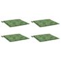 Voir la diapositive 3 : VIDAXL Coussins de chaise lot de 4 motif de feuilles 40x40x3 cm tissu