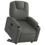 Voir la diapositive 3 : VIDAXL Fauteuil inclinable electrique gris fonce tissu