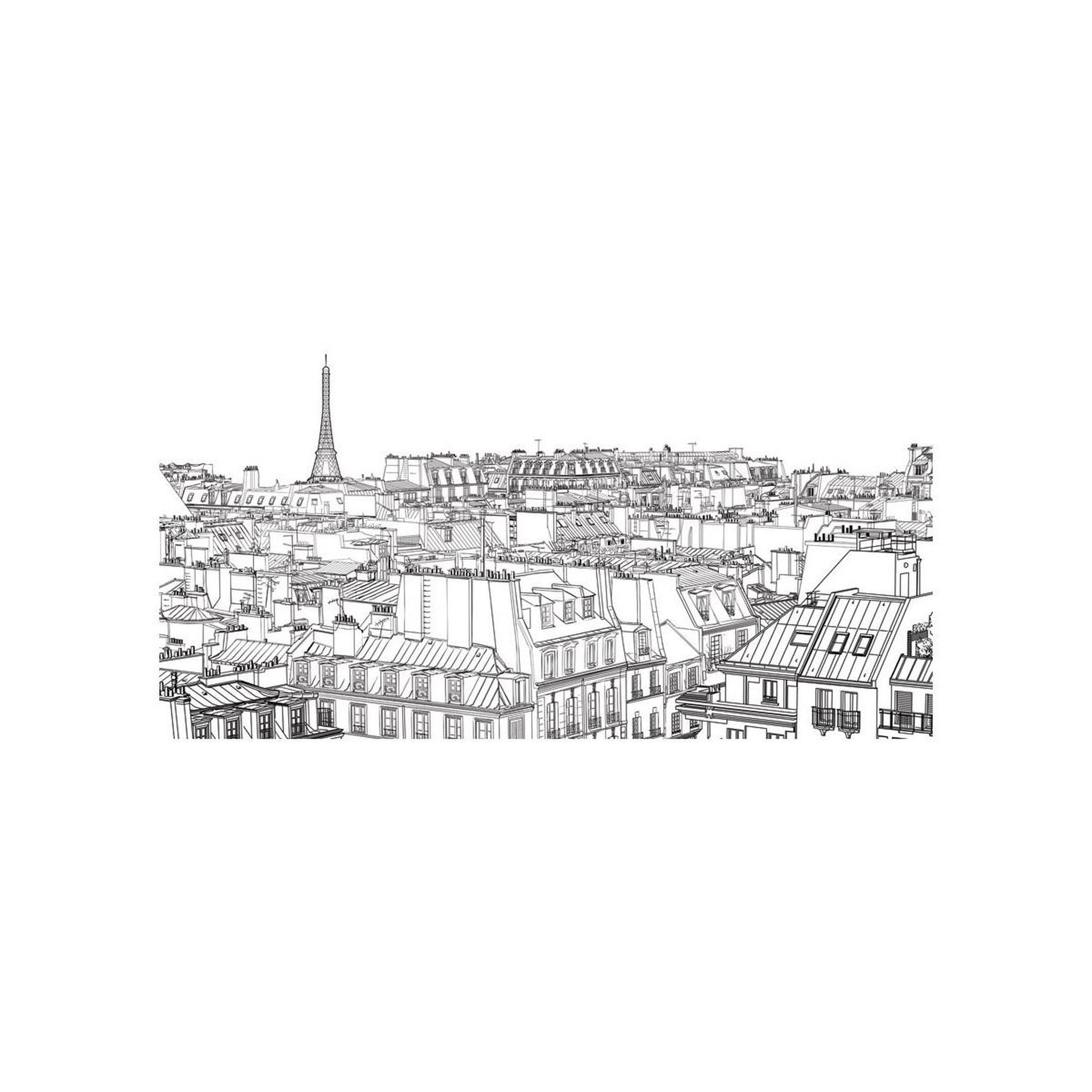 Voir la diapositive 2 : Paris Prix Papier peint xxl  croquis parisien  270x550cm