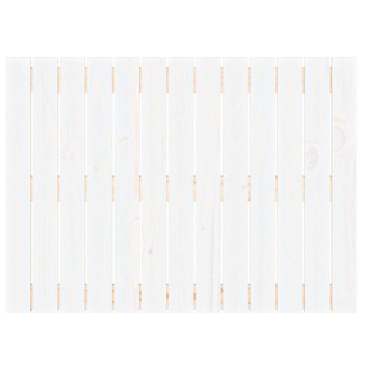 VIDAXL Tete de lit murale Blanc 82,5x3x60 cm Bois massif de pin