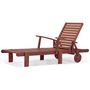 Voir la diapositive 1 : Habitat et Jardin Bain de soleil pliant en bois exotique  Tokyo  - Mahogany- Marron acajou